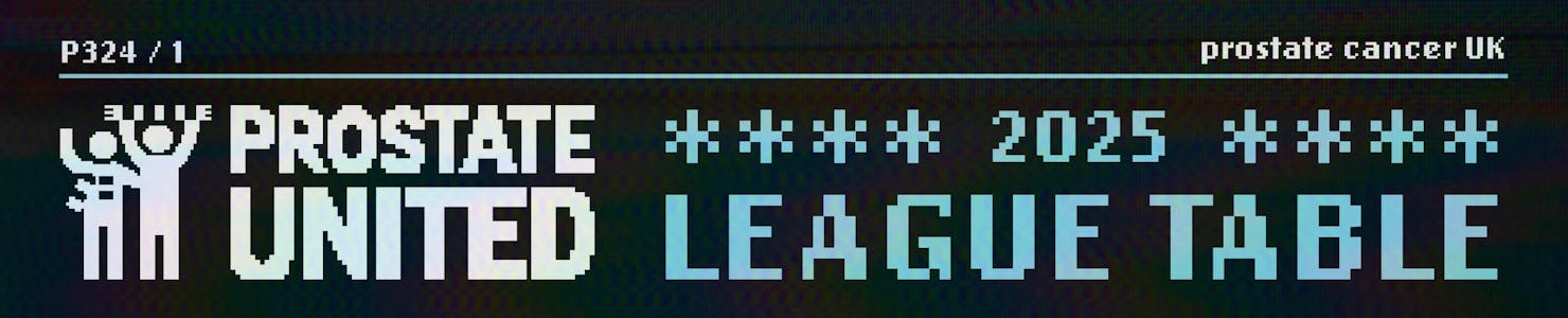 Prostate United League Table page banner image