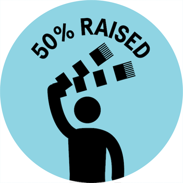 50% raised