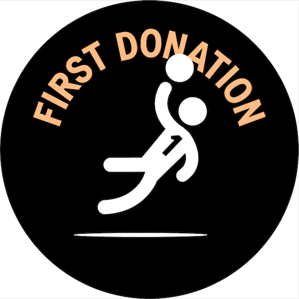 First donation