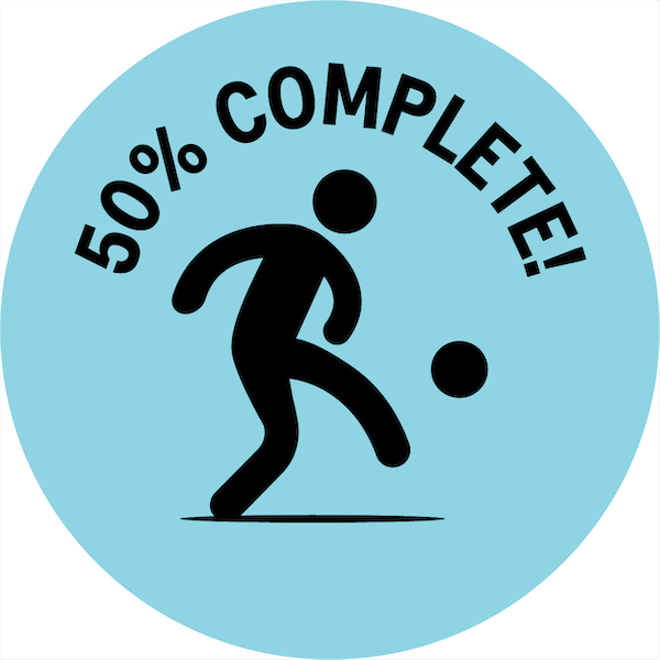 50% complete