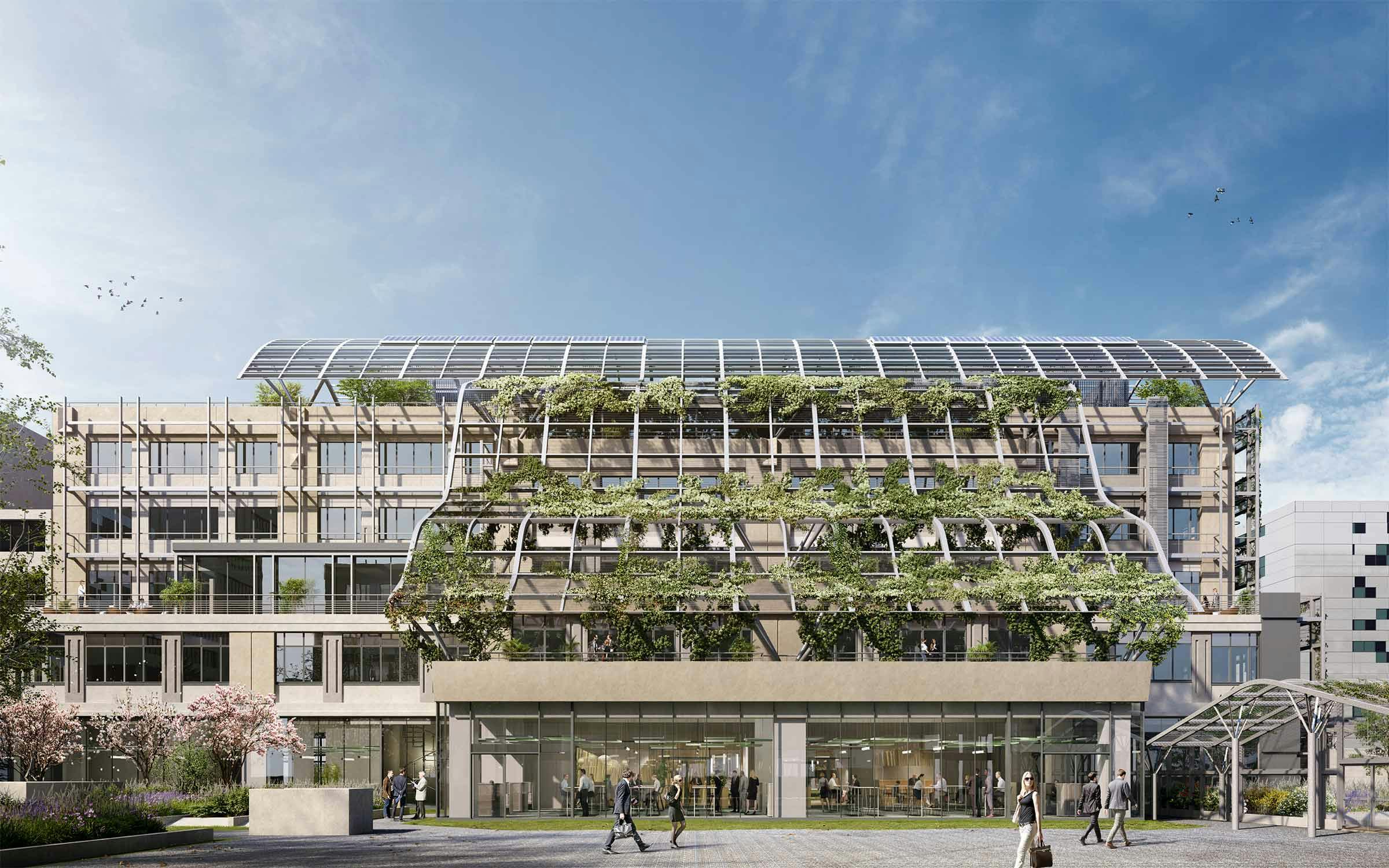 Projet Le Biopark, rénovation avec une approche durable d'un bâtiment dans le 13ème arrondissement de Paris, par PDA Architecture.