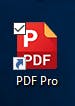 Icône de l'application PDF Pro.
