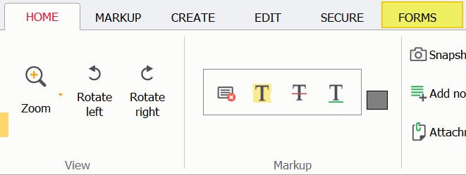 Forms tab highlighted