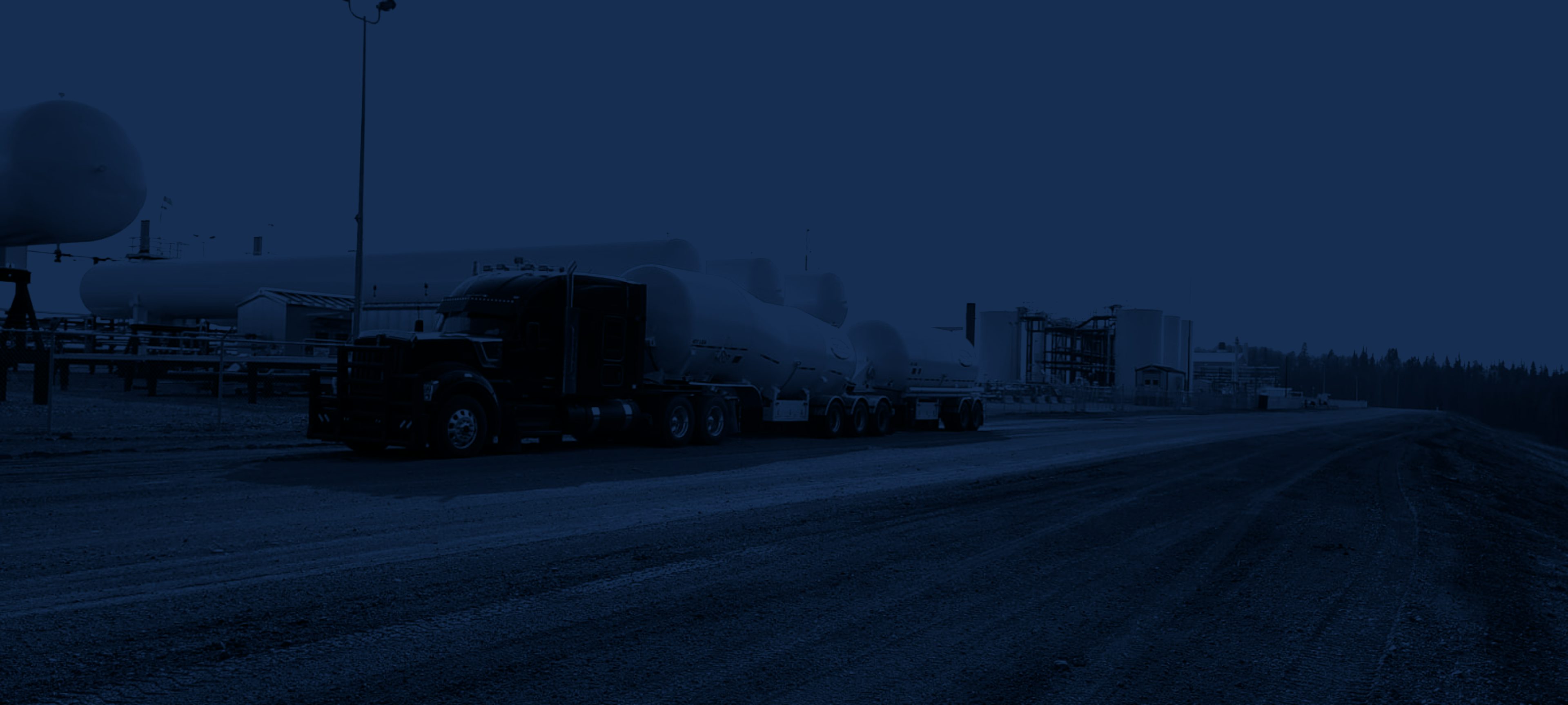 Peaceland Oilfield hauling NGL from an oilfield facility