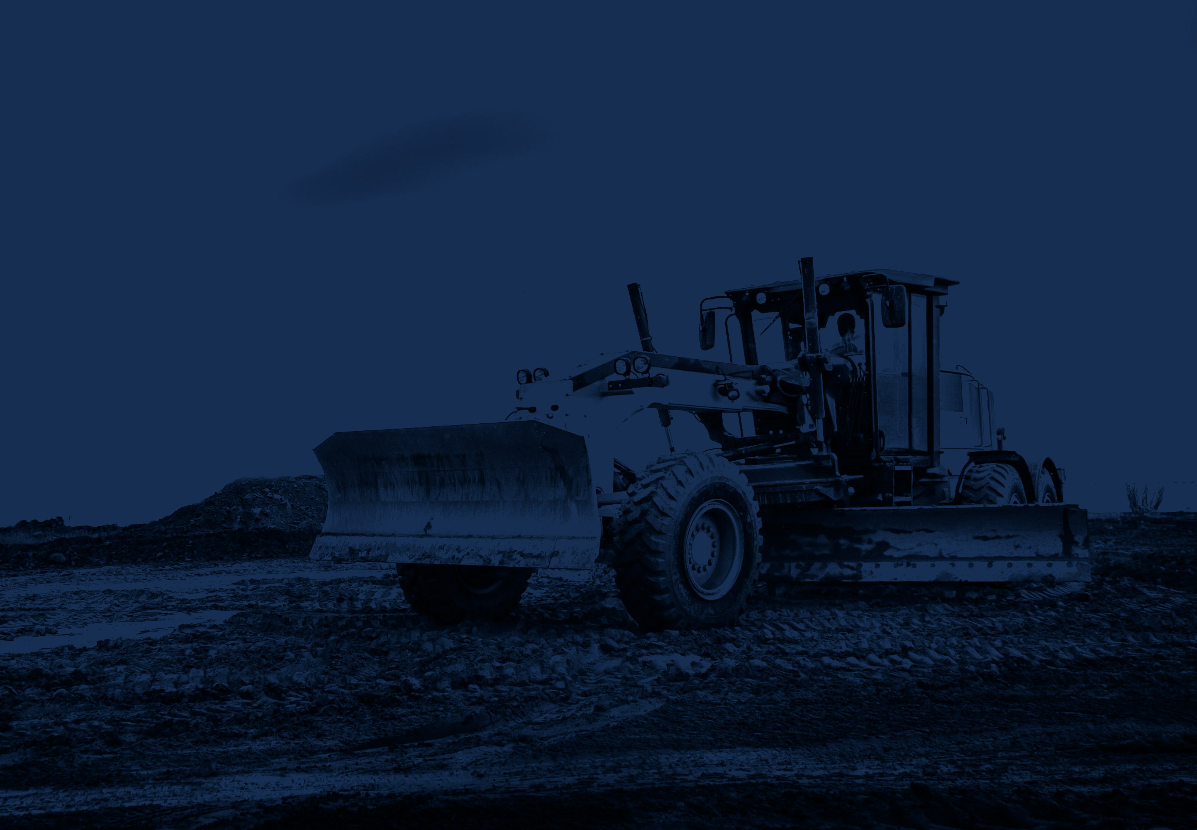 Peaceland Oilfield grader in service on oilfield lease