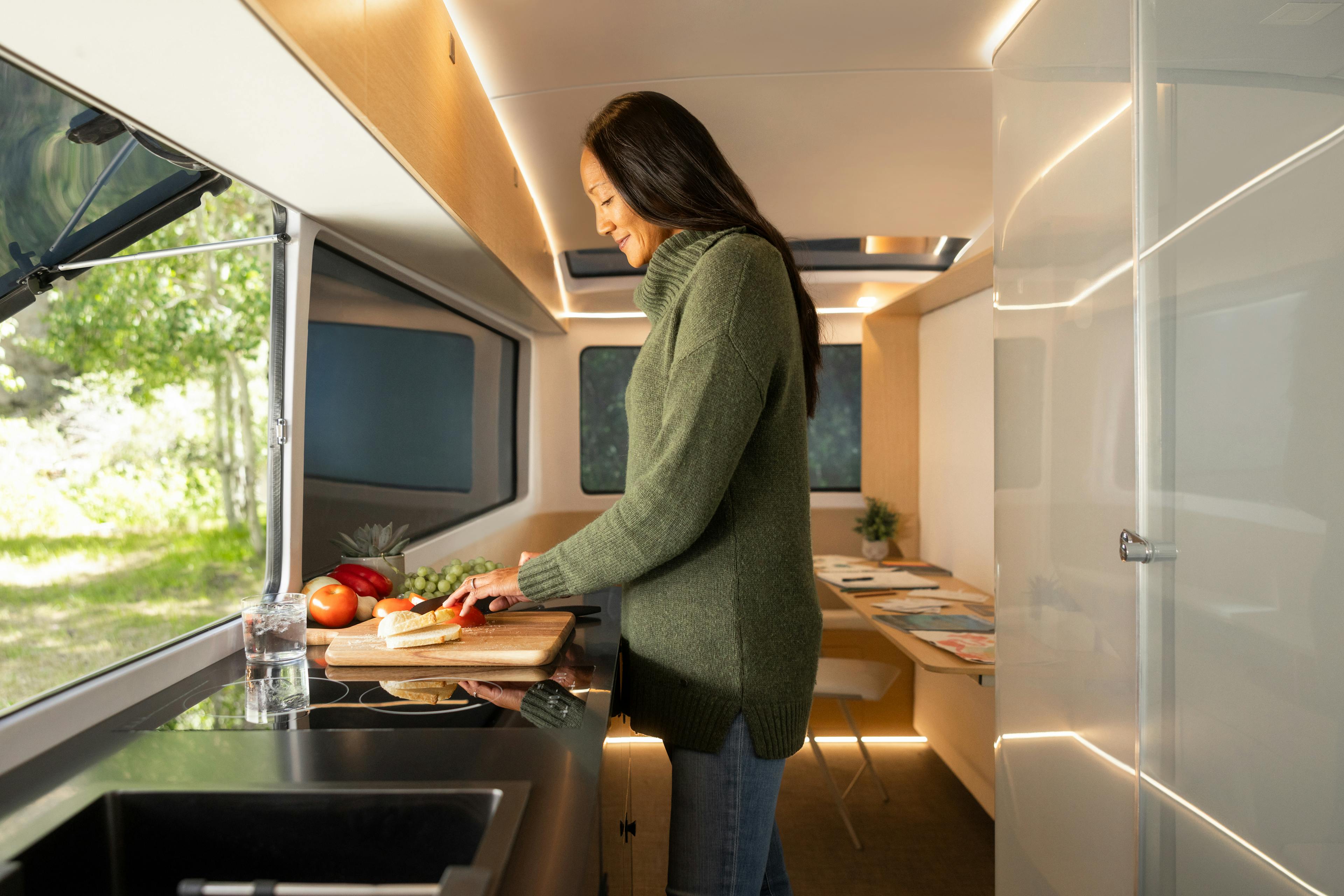 Look inside this startup's self-propelled RV as camping goes electric