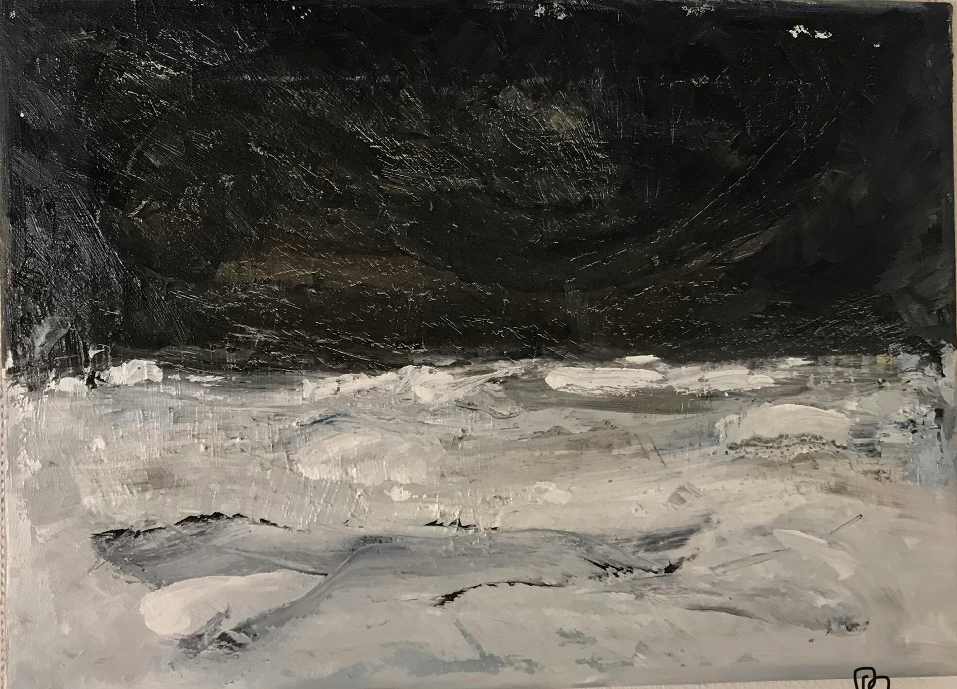 Abstrakt landskap motiv