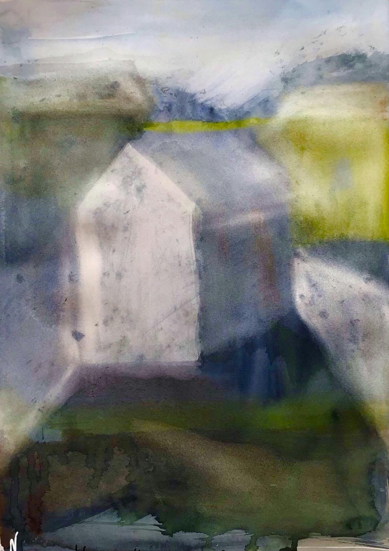 Hus 100% mättat ljus motiv