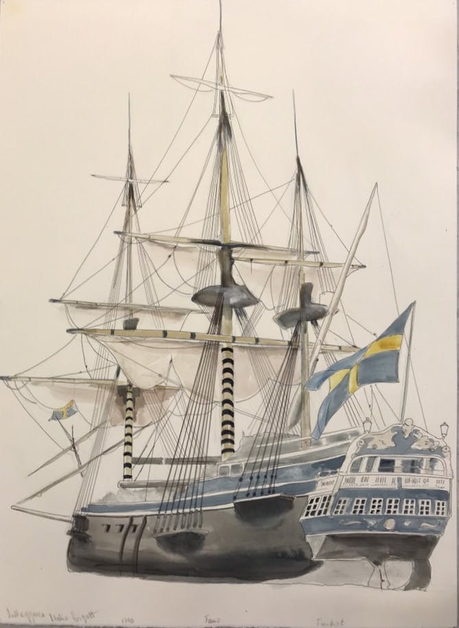 Fregatt Italia motiv