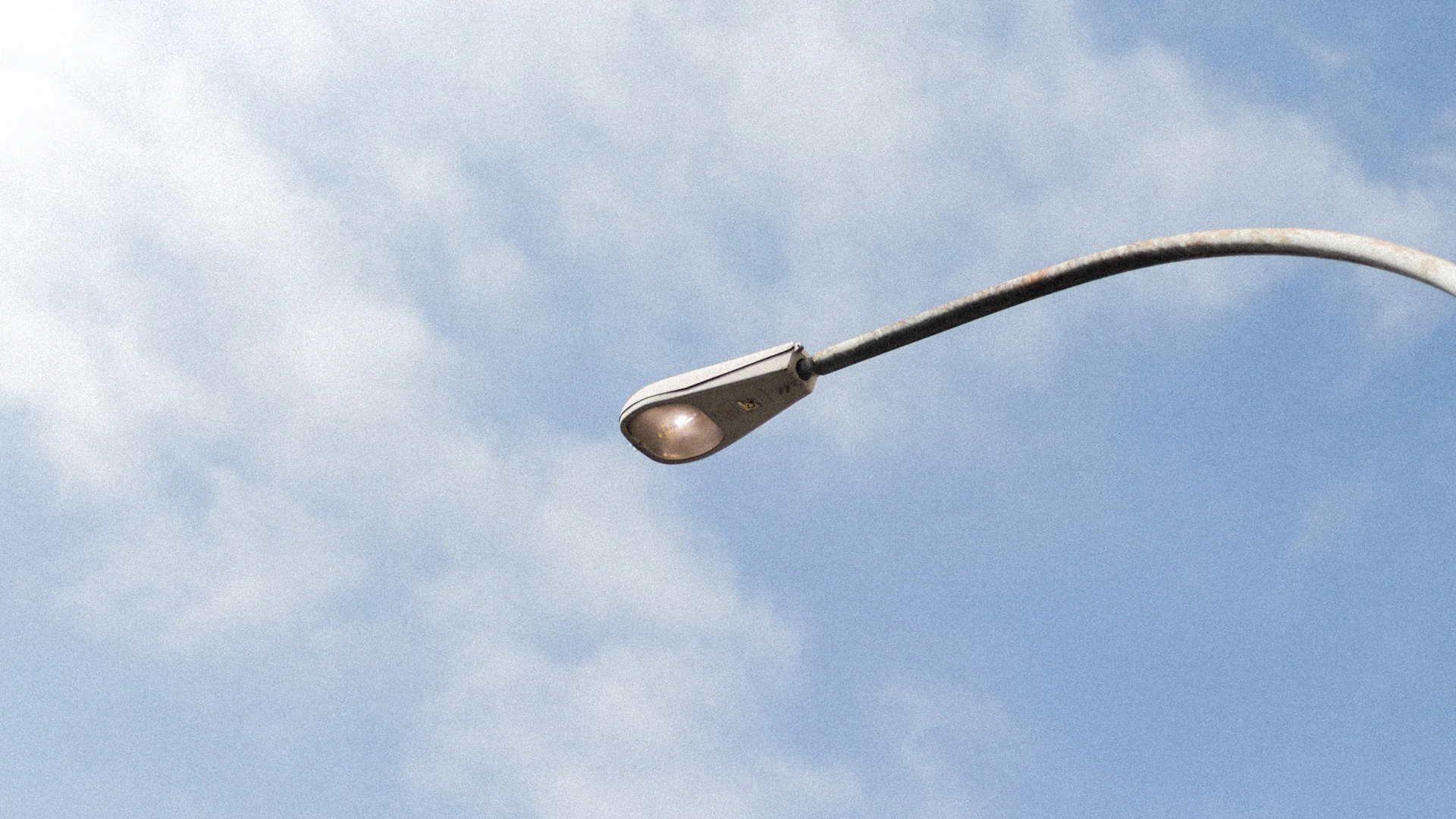 Lamp and blue sky