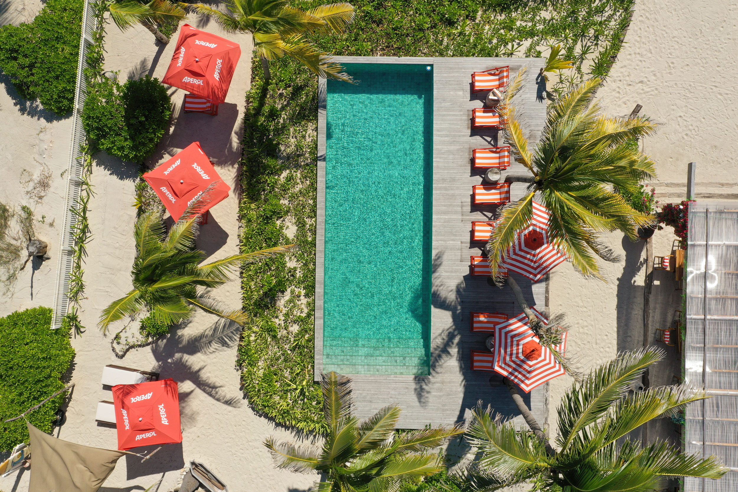 Penélope Beach Club Aerial Shot