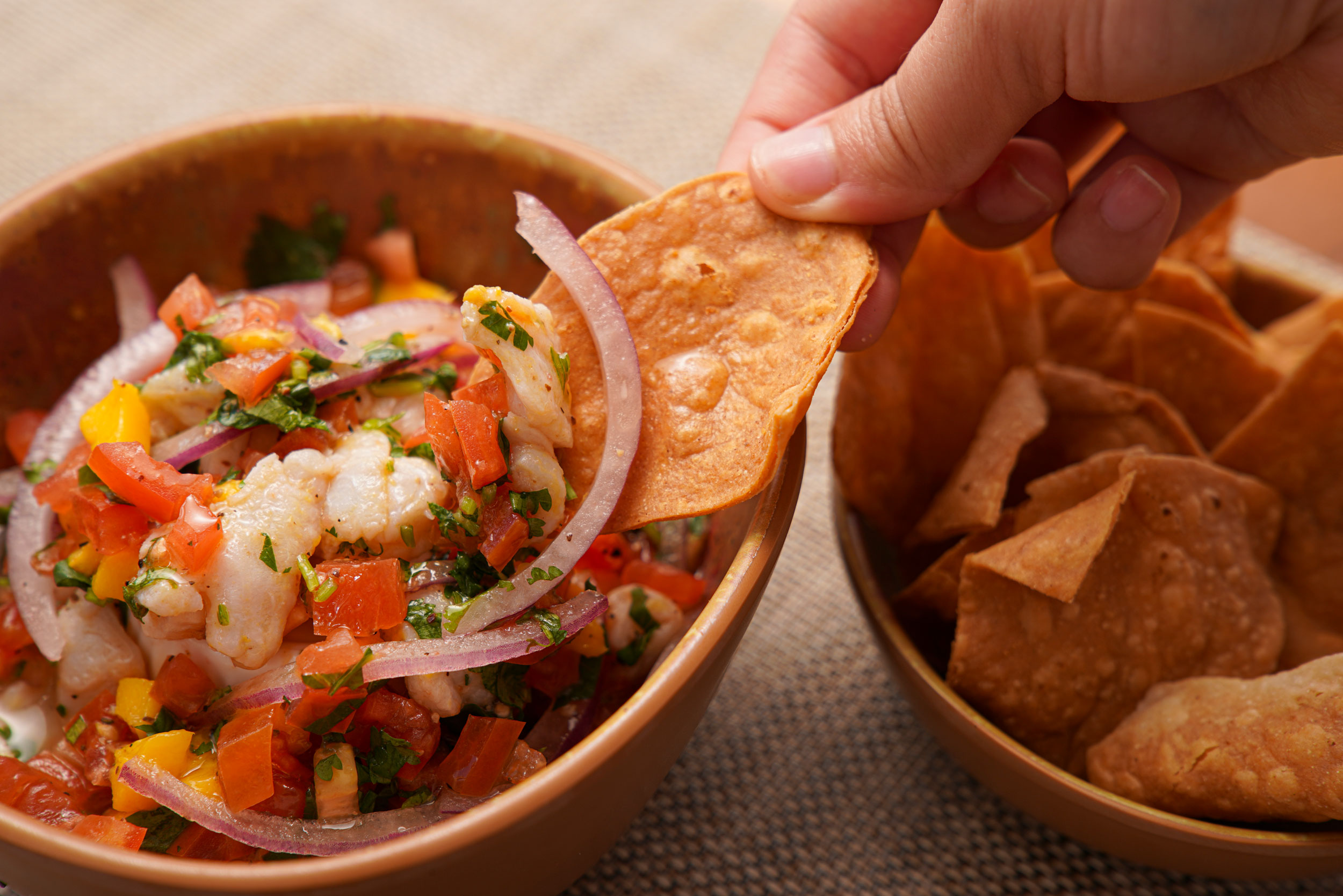 Food and drinks at Penélope Beach Club