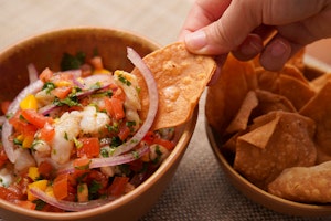 Food and drinks at Penélope Beach Club