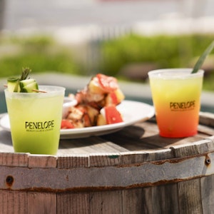 Food and drinks at Penélope Beach Club