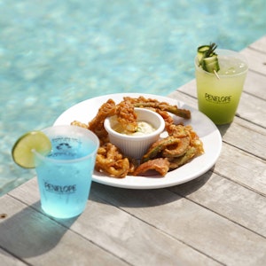 Food and drinks at Penélope Beach Club