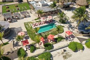 Penélope Beach Club Aerial Shot