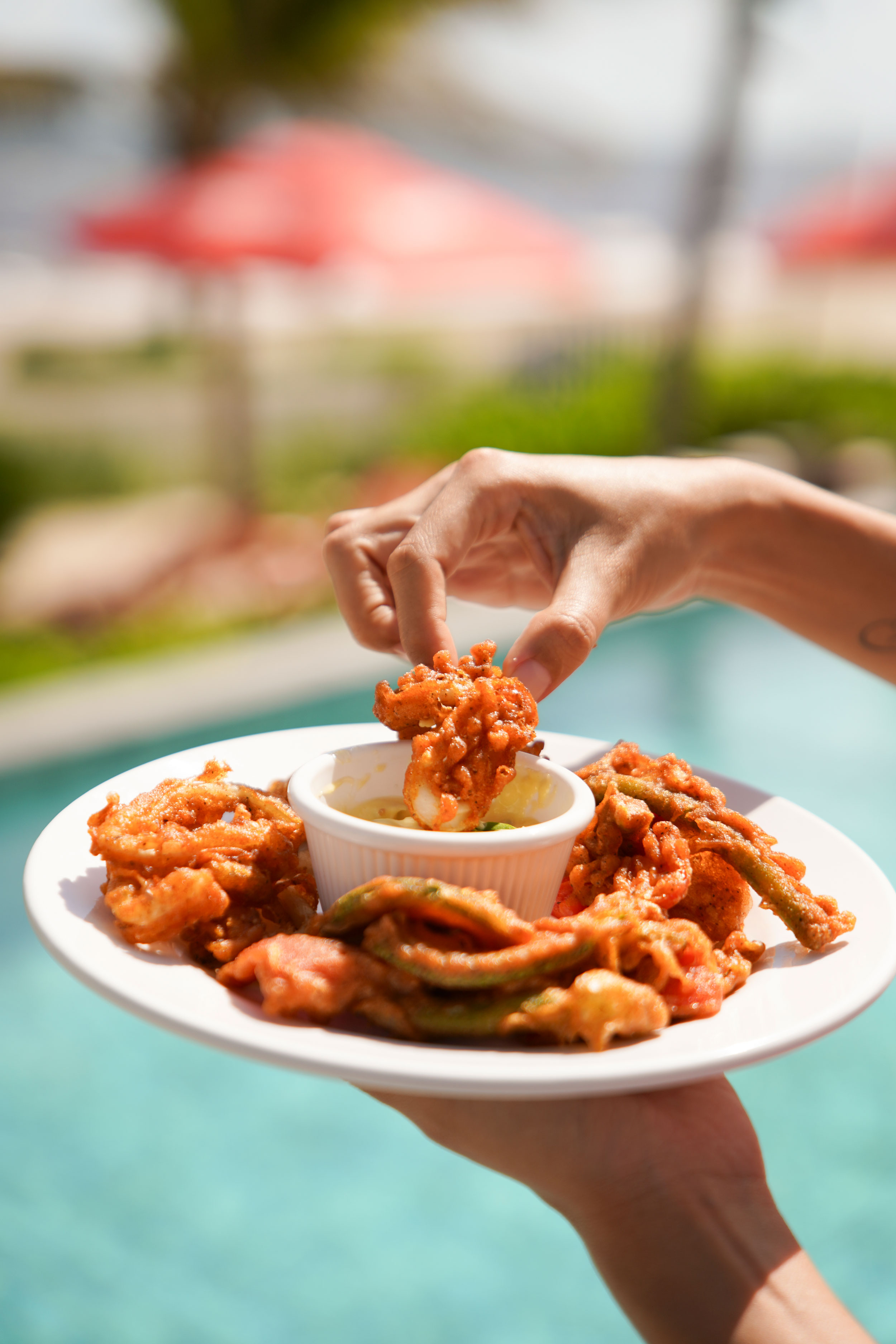 Food and drinks at Penélope Beach Club