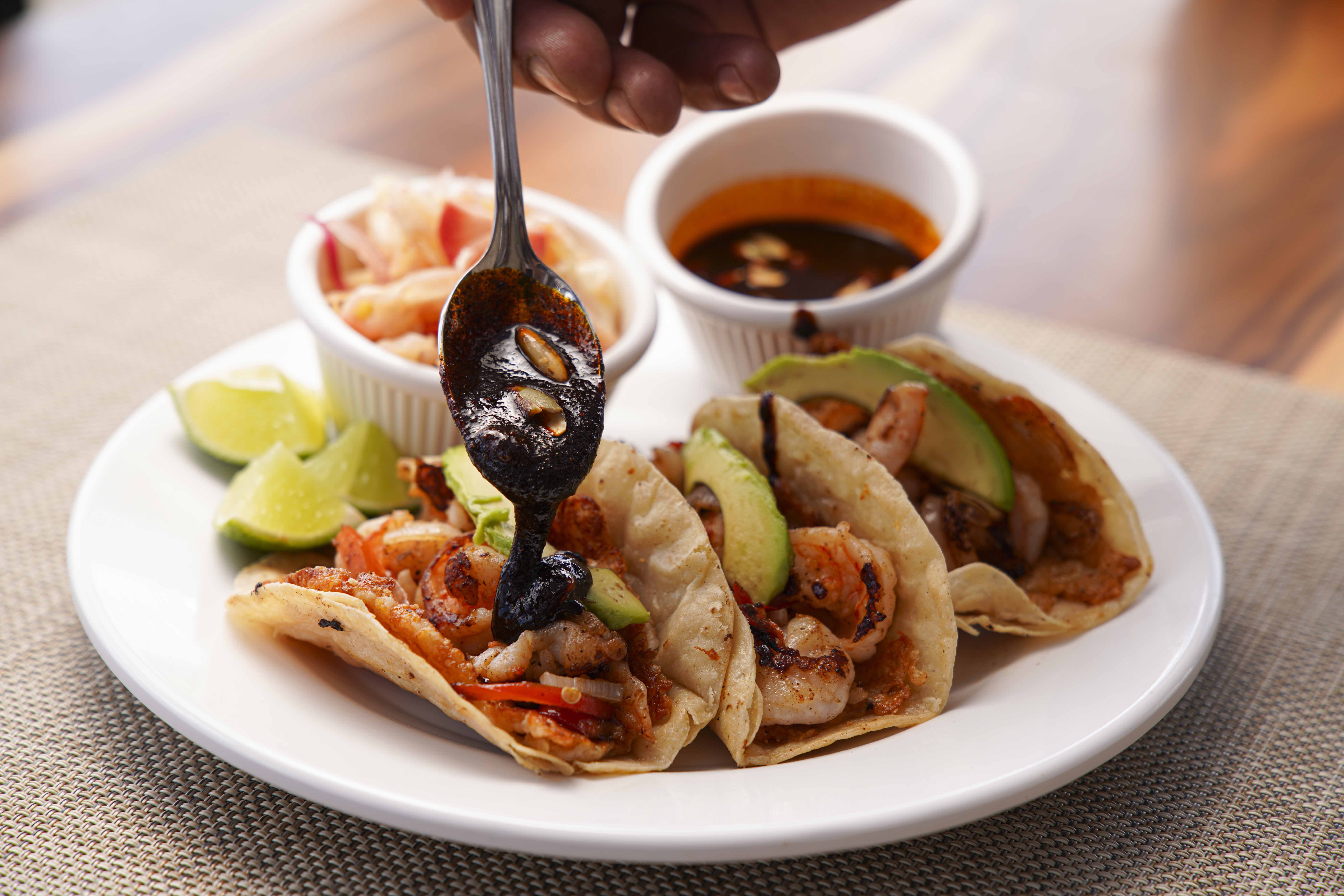 Food and drinks at Penélope Beach Club