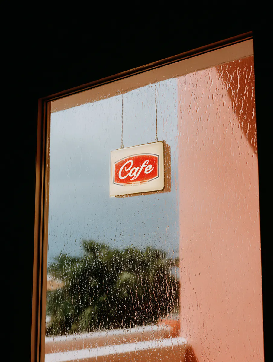 Rainy Cafe Window
