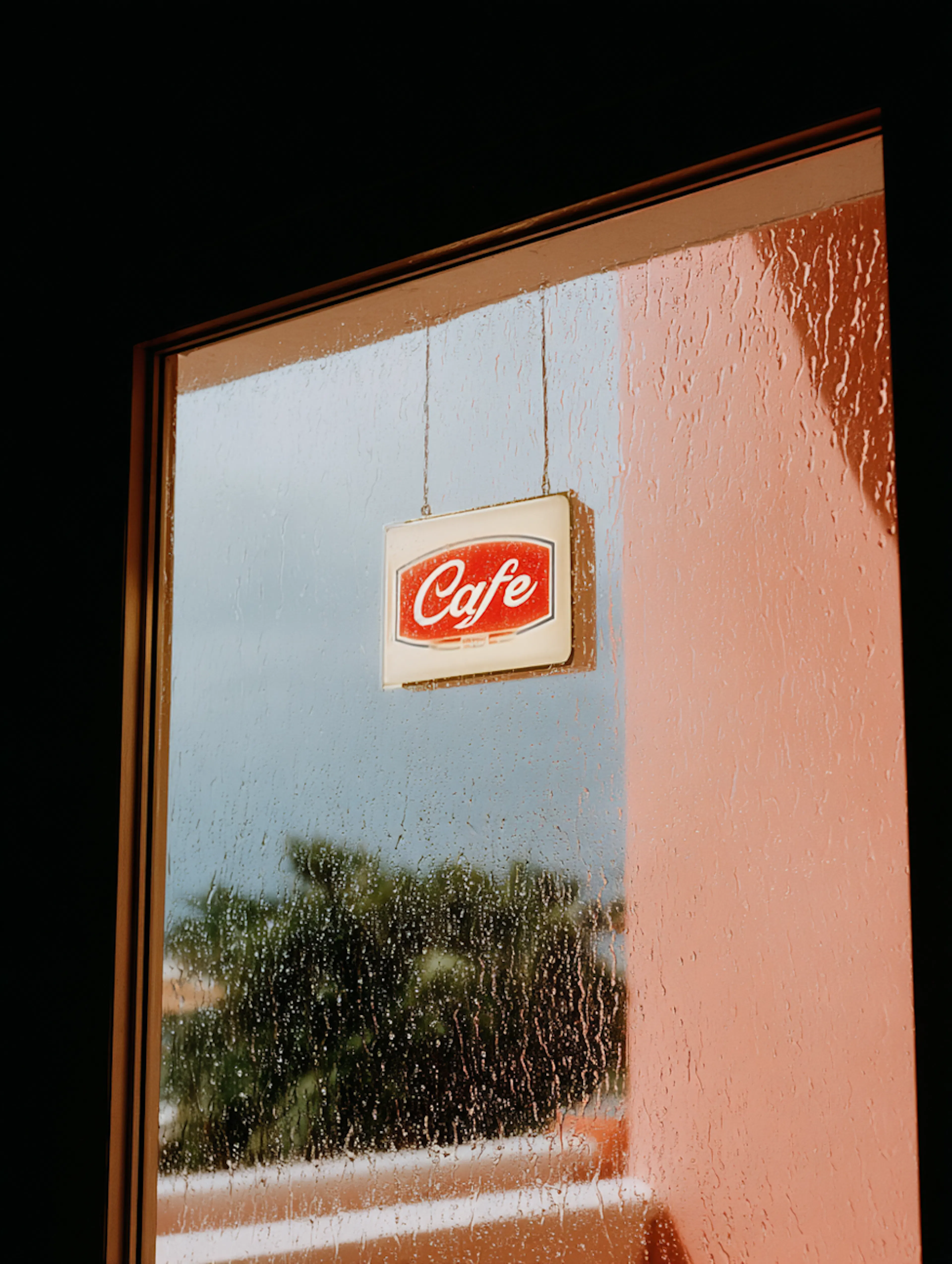 Rainy Cafe Window