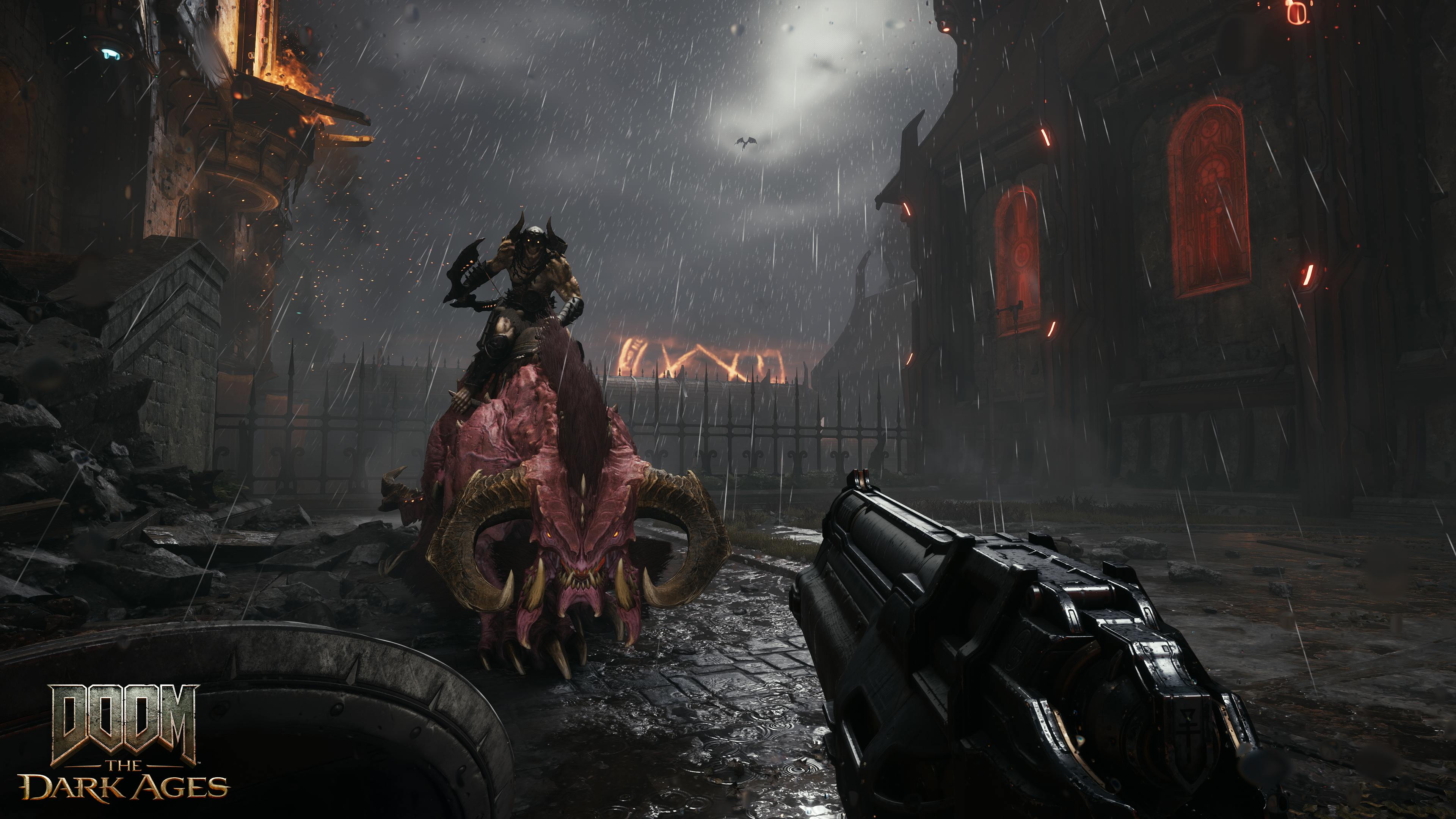 Demon on a mount approaching the player.