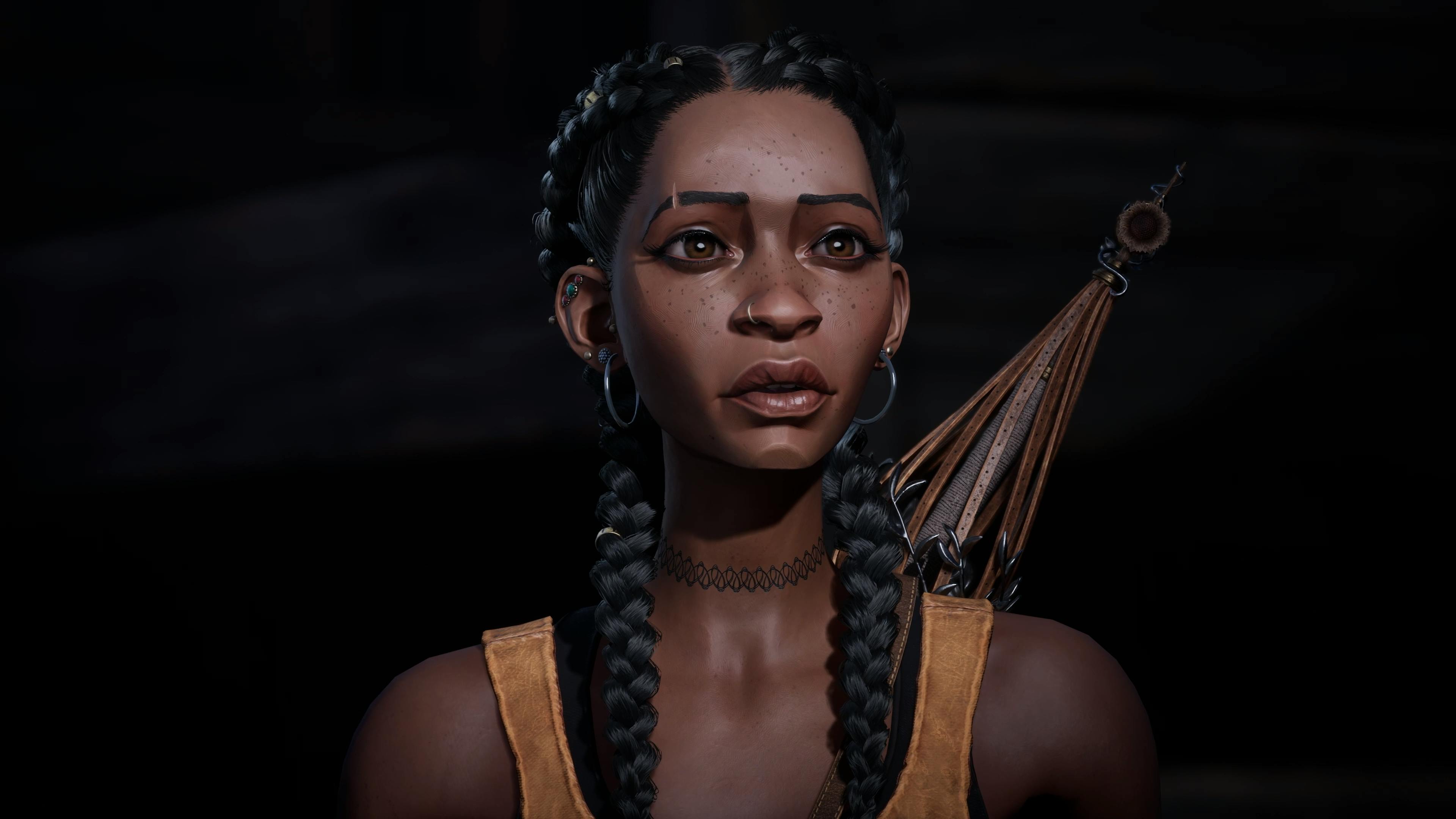 Close up of the main character Hazel.