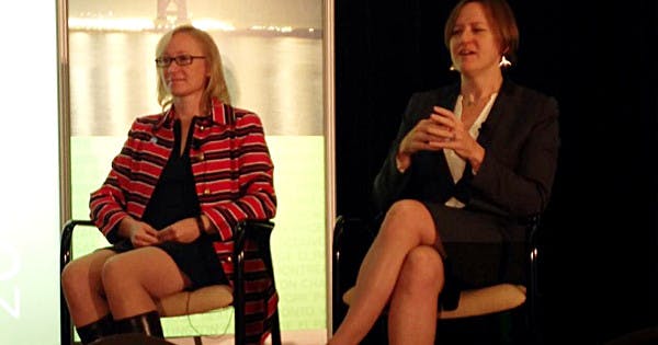 NACTO Executive Director, Linda Bailey (right), with Washington Department of Transportation Director and civil engineer Lynn Peterson