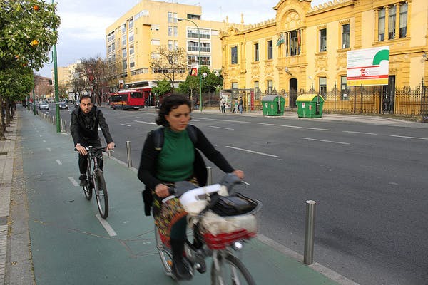 Biking in Sevilla