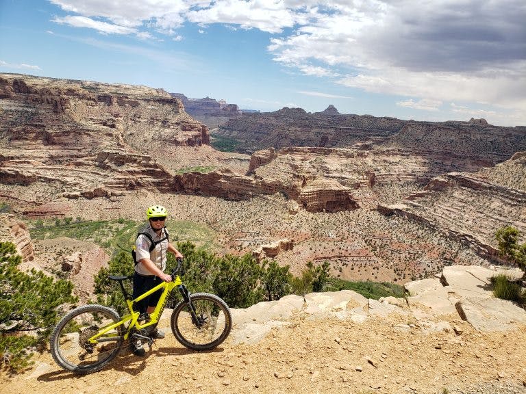 Blake Baker says an e-bike allowed him to ride some remote trails for the first time.
