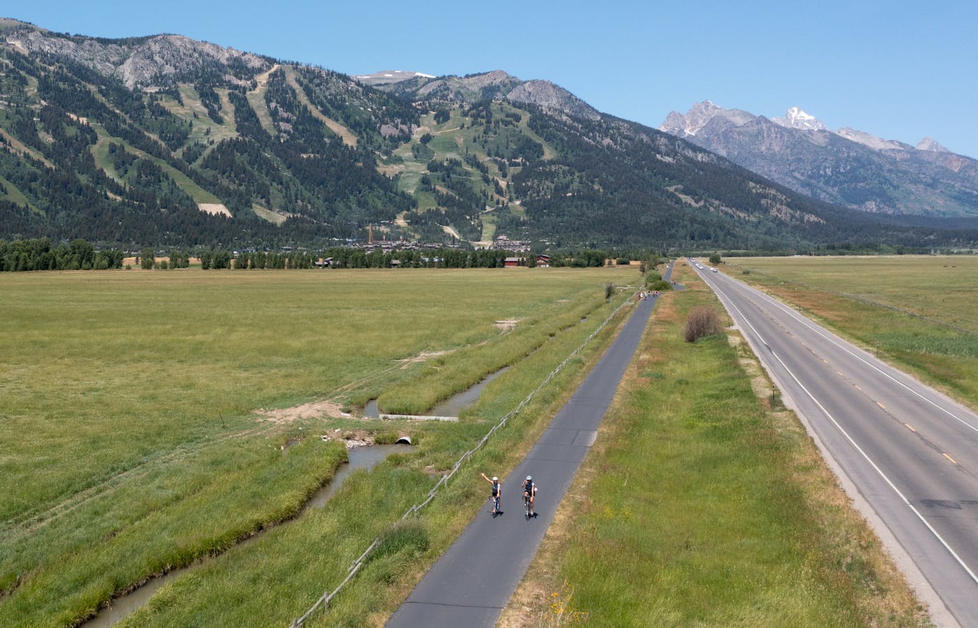 Imagery for the From Town to the Tetons, Jackson Is Best Seen By Bike story