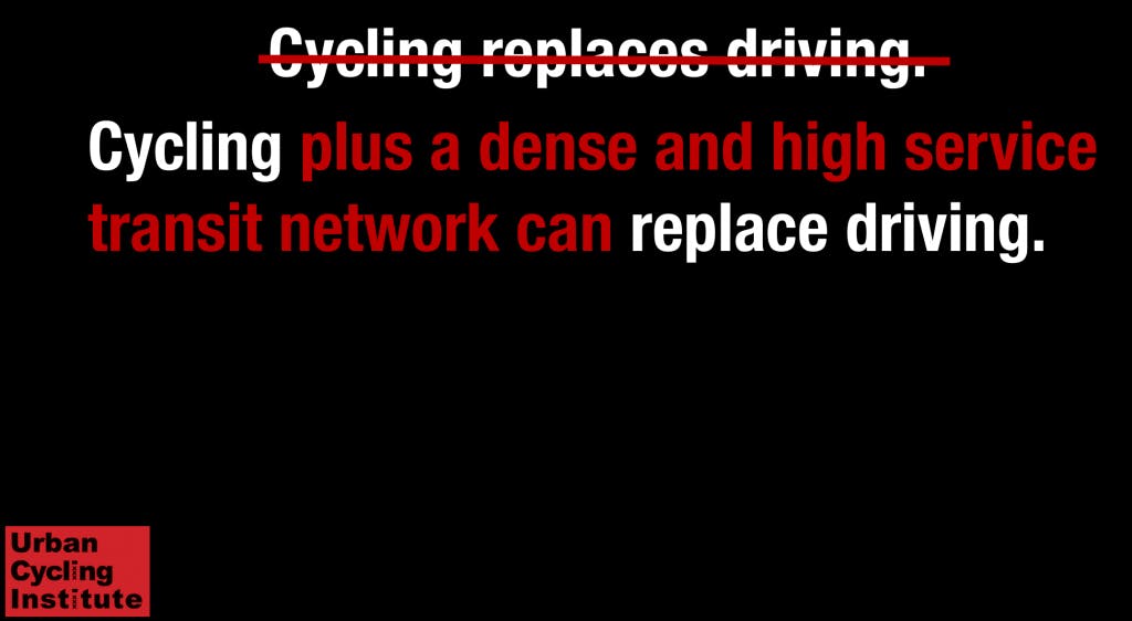 Screenshot from Urban Cycling Institute Slide Deck