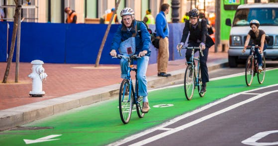 Green bike lane