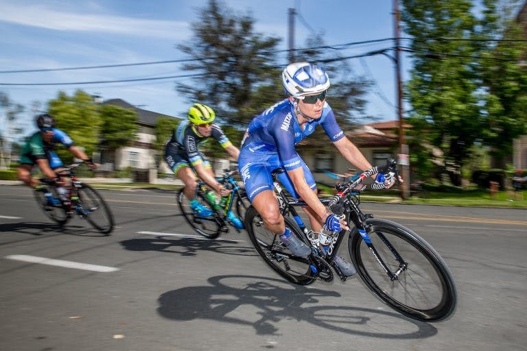 Lauren Hall races. (Source: United Healthcare Pro Cycling/Danny Munson.)