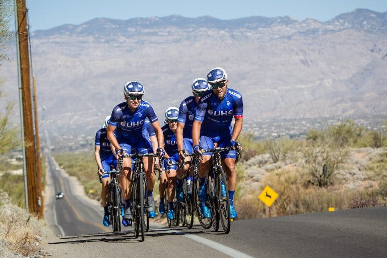 UnitedHealthcare Pro Cycling Team photo camp on February 11, 2018 in Tucson, Arizona. (Source: United Healthcare Pro Cycling/Jonathan Devich.)