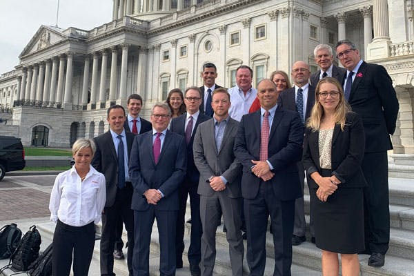 Leaders from ten different bicycle companies joined PeopleForBikes in Washington DC to advocate for bike infrastructure funding.