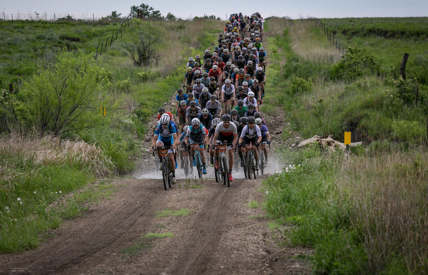 The peloton at Unbound. PHOTO: Life Time