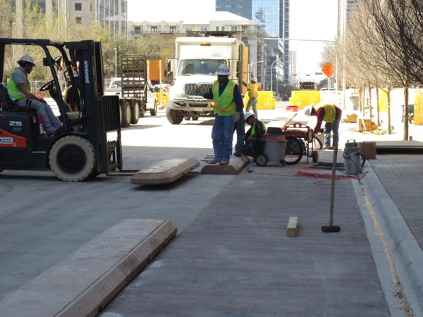 modular curbs in Austin