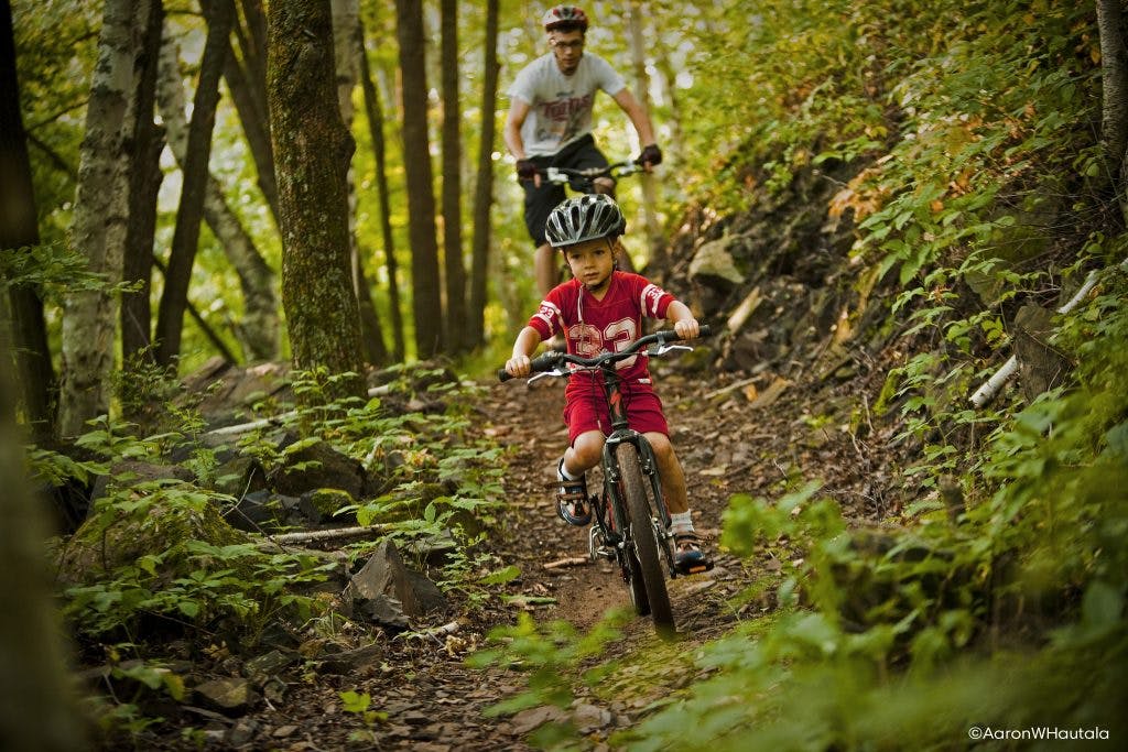 Biking in Cuyuna, Minnesota.