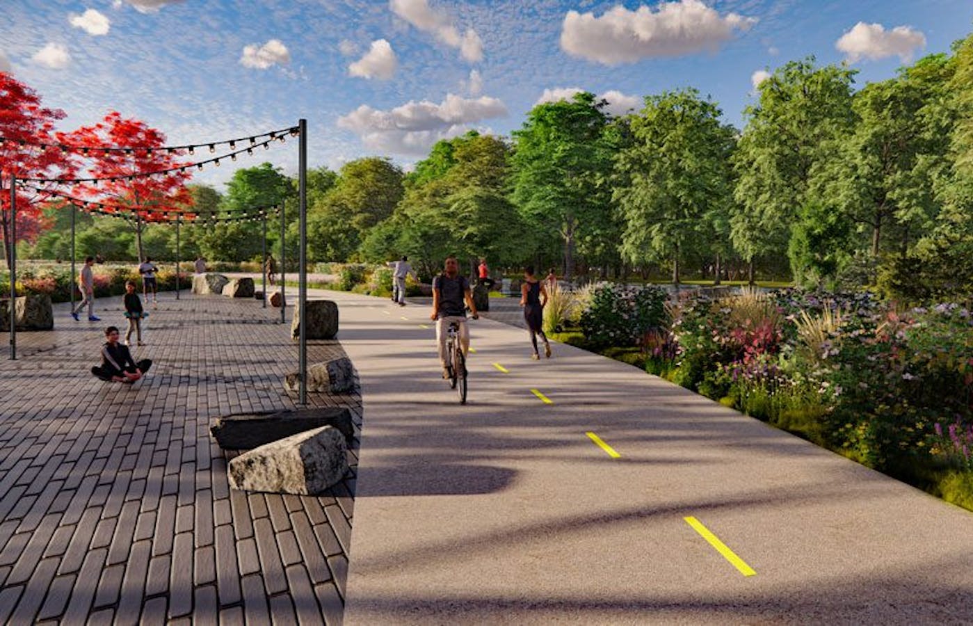 With a $25 million RAISE grant, Conway, Arkansas, will construct 15 miles of multi-use paths, cycle tracks, and trailheads as part of its ambitious Connect Conway Project. (Image credit: City of Conway, Connect Conway RAISE grant application)