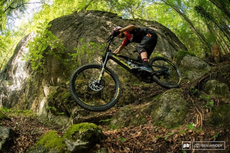 Electric mountain biking is growing in popularity. (Source: Pinkbike; Ben Winder.)