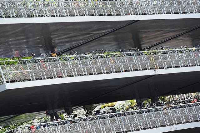 Parking at Amsterdam Central station. 