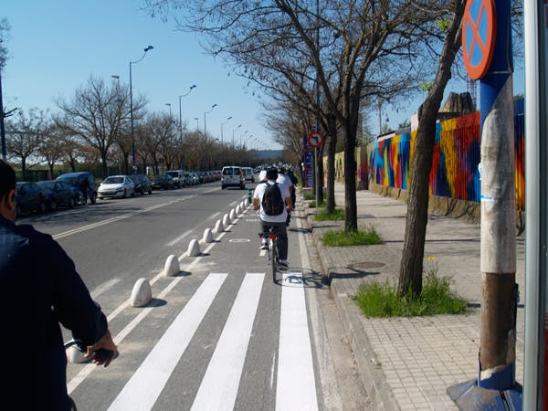 Half-wheels in Seville, Spain