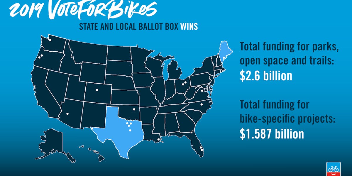 2019 VoteForBikes Results Map