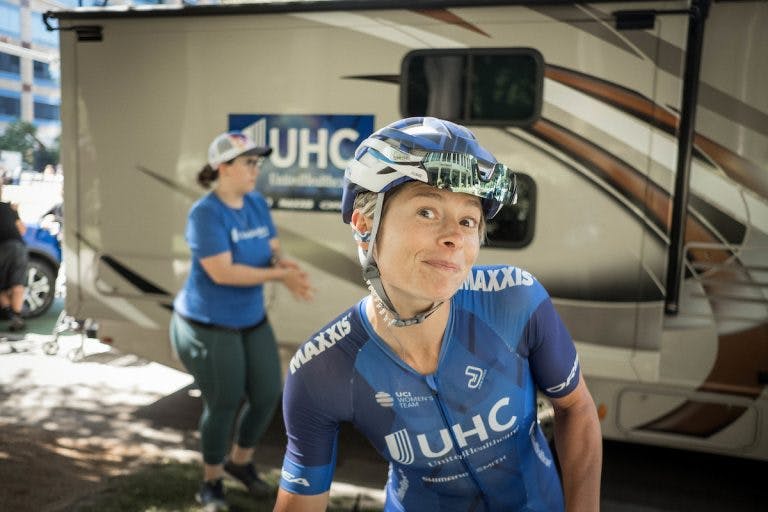 Professional rider Lauren Hall (Source: United Healthcare Pro Cycling/Jonathan Potter.)