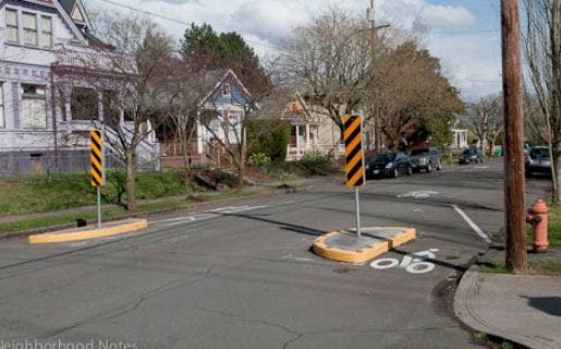 Traffic island