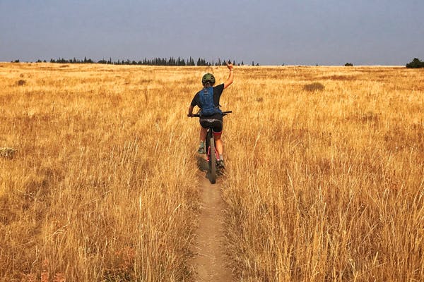 Biking on National Forest land in Montana (Image credit: Lander Karath)