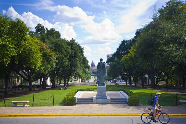 West 22nd Street in the UT-Austin campus. 