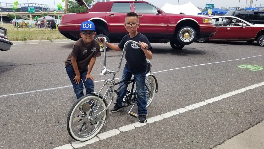 An event in the West Colfax neighborhood of Denver where local cruiser car culture merged with biking. (Photo courtesy of Denver Streets Partnership)