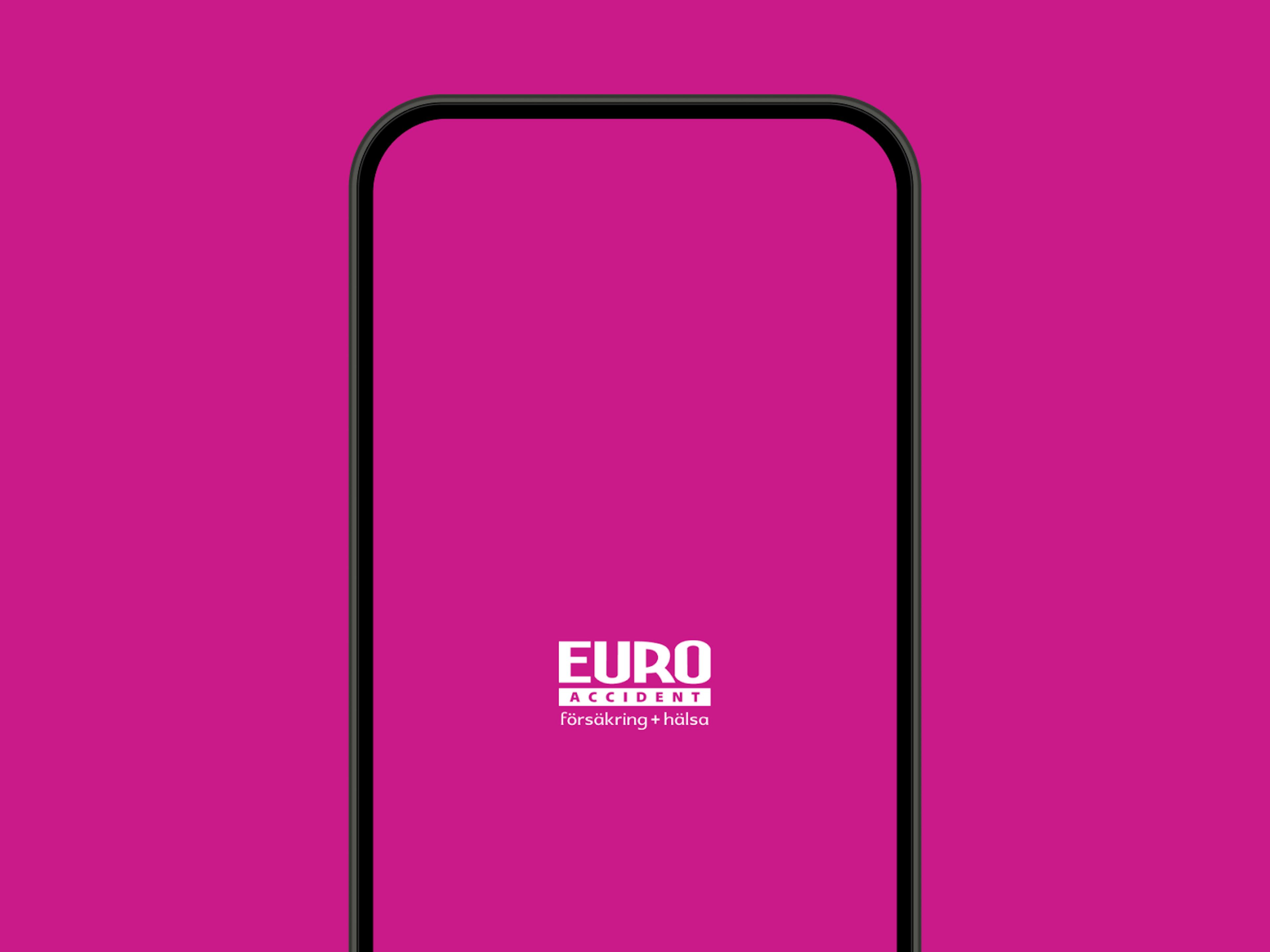 Euro Accident mobile app splash screen