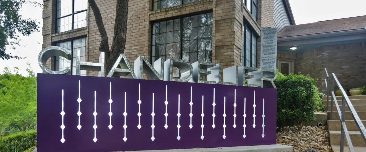 The Chandelier apartments front entrance